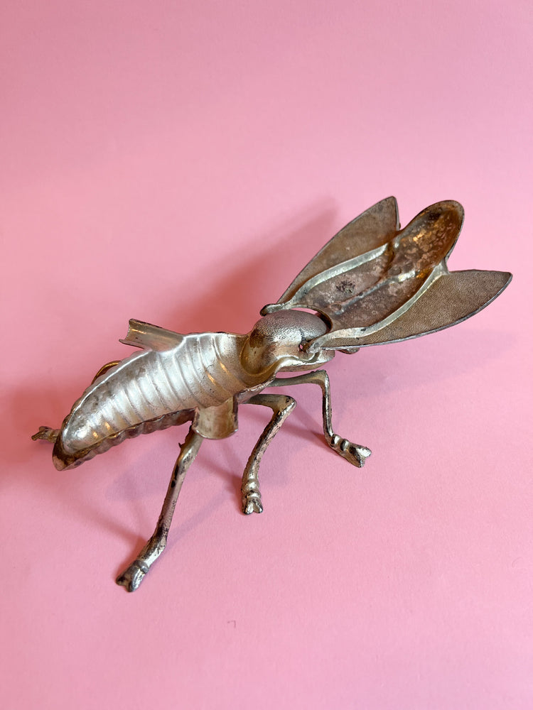 Vintage XL Brass Fly Ashtray