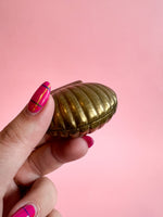 Vintage Brass Seashell Catchall