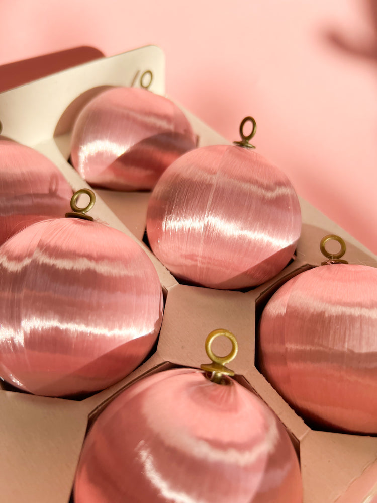 Vintage Silk Christmas Ornaments