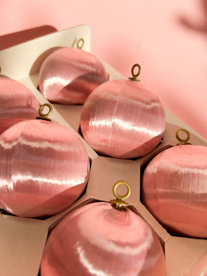 Vintage Silk Christmas Ornaments