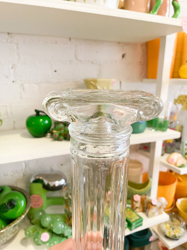 Vintage Glass Column Decanter