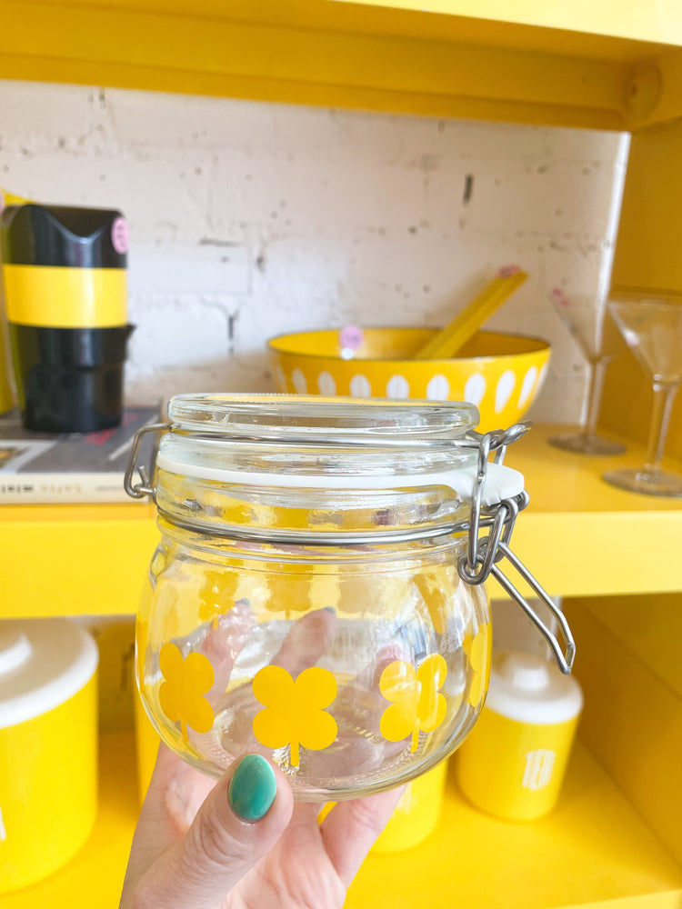 Vintage IKEA Floral Stash Jar