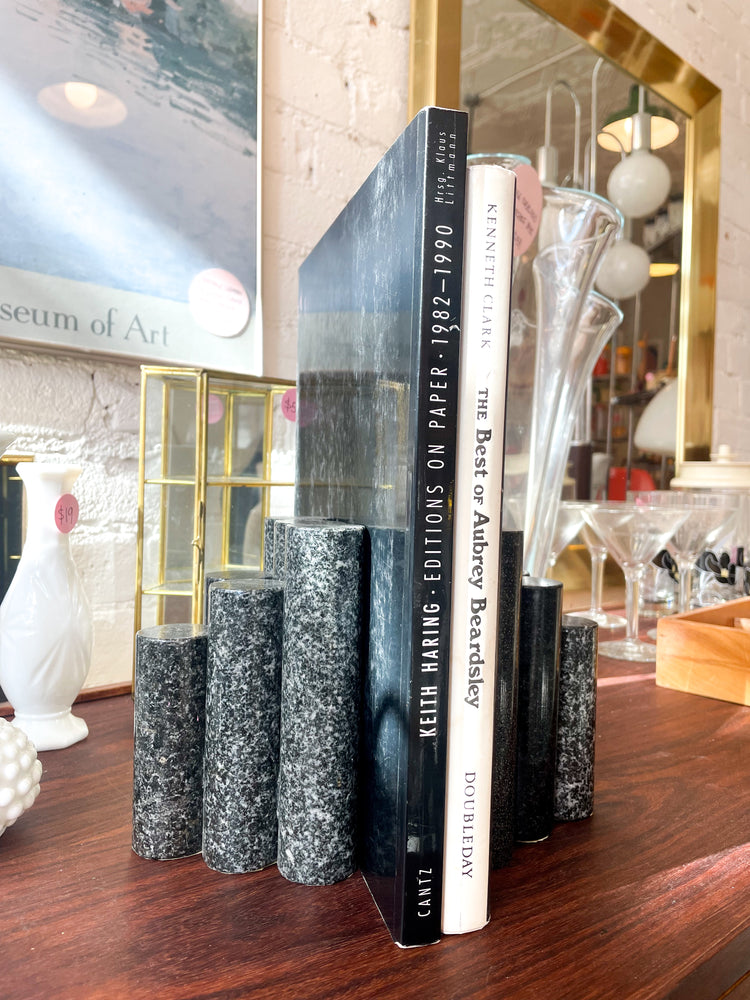 Vintage Marble Book Ends