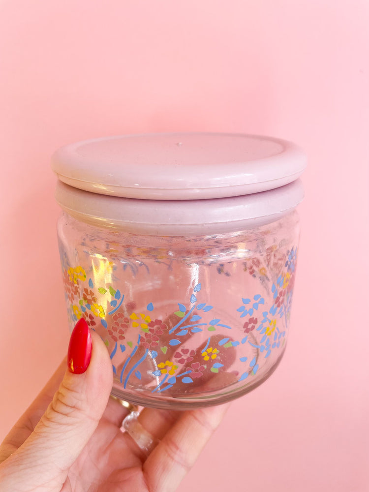 Vintage Floral Stash Jar