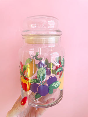 Vintage Fruit Stash Jar