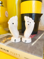 Vintage Ceramic Feet Salt & Pepper