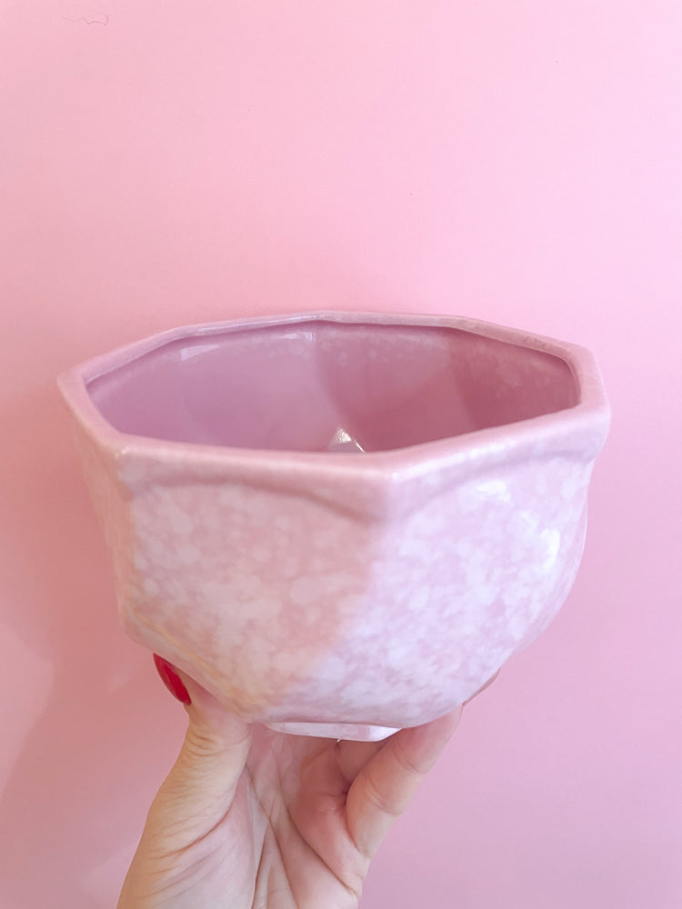 Vintage Speckled Ceramic Planter