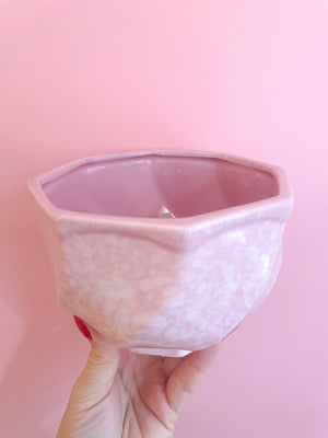 Vintage Speckled Ceramic Planter