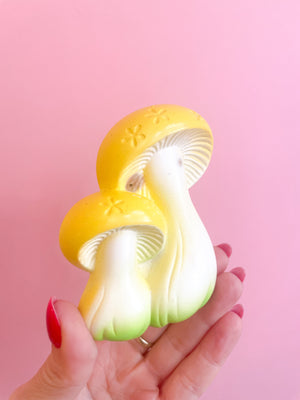 Vintage Ceramic Mushroom Wall Hanging