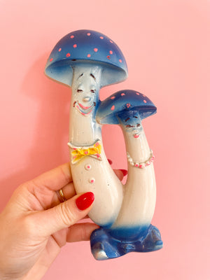 Vintage Ceramic Mushroom Wall Hanging