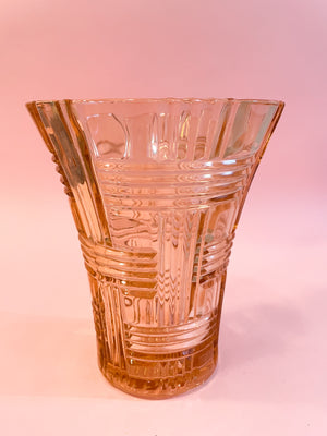 Vintage Basketweave Vase