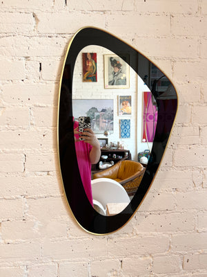 Vintage Kidney Atomic Asymmetrical 1960's Mirror