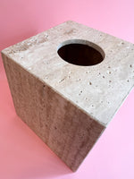 Vintage Travertine Tissue Box