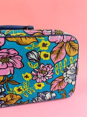 Vintage Floral 1970's Travel Case