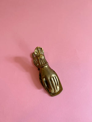 Vintage Brass Hand Clip