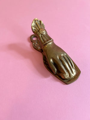 Vintage Brass Hand Clip