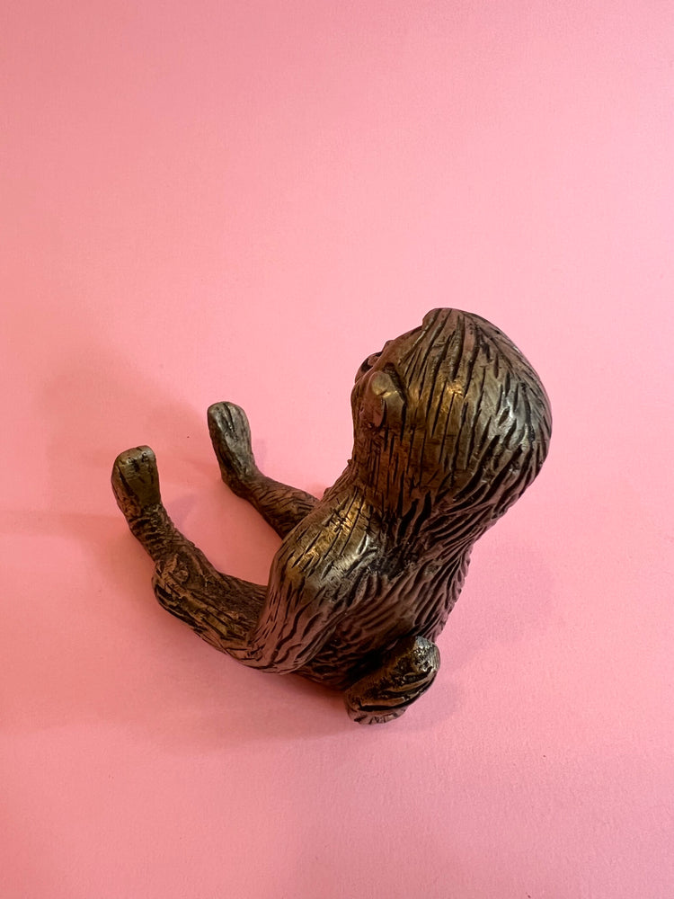 Cutie Vintage Brass Monkey