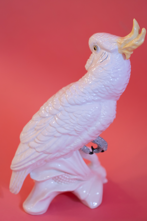 Mid-Century Modern Crown Staffordshire Cockatoo by J. T. Jones