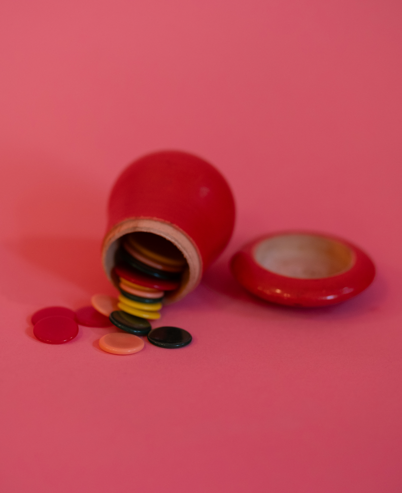 Vintage Tiddlywinks Game