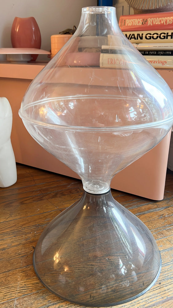 Vintage 1970’s Plastic Space Age Tulip Bubble Terrarium Stand