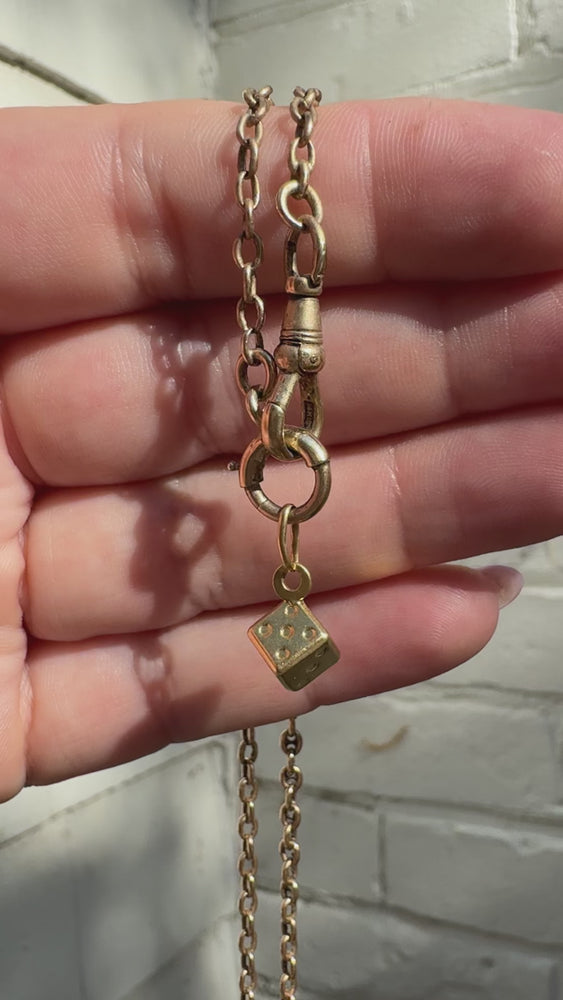 
            
                Load and play video in Gallery viewer, Vintage Solid 18k Solid Gold Dice
            
        