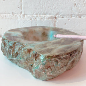 Vintage Turquoise Alabaster Ashtray