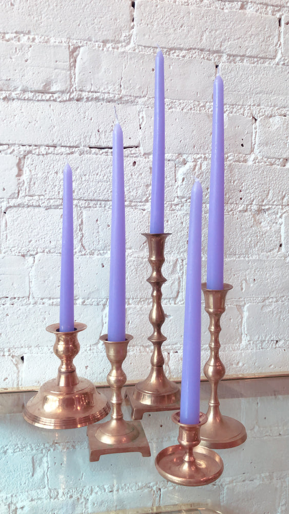 Vintage Brass Candle Holders (set)