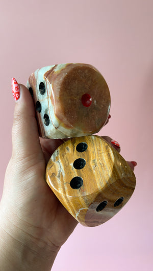 Vintage Onyx Dice