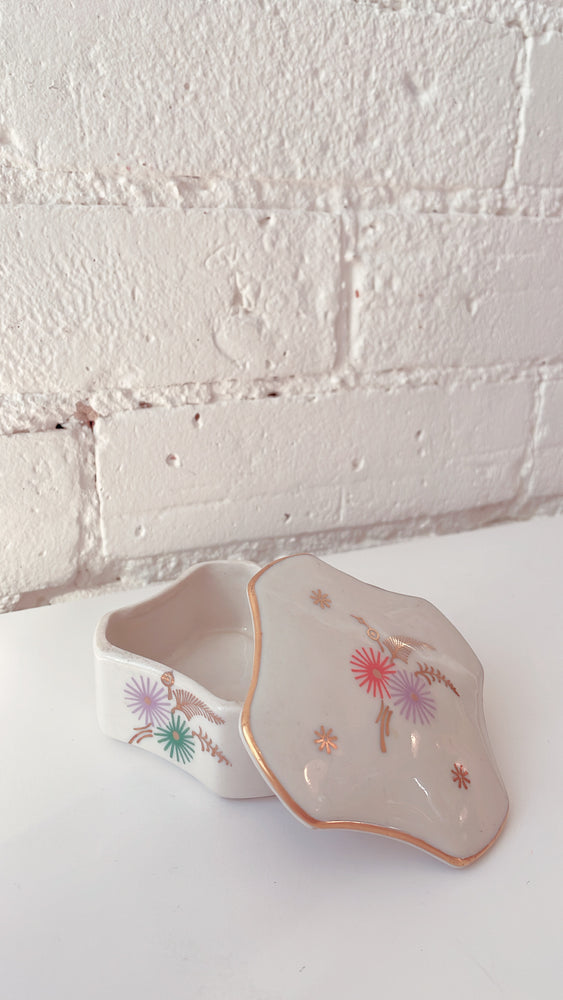 Vintage West German Ceramic Box