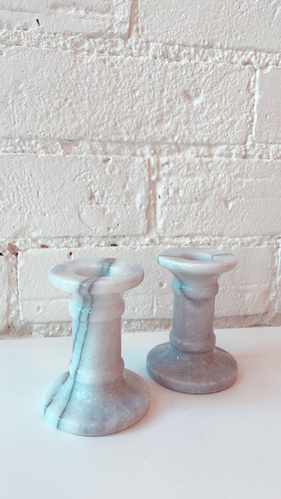 Vintage Marble Candle Holders