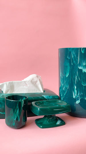 Vintage Marbled Bathroom Set