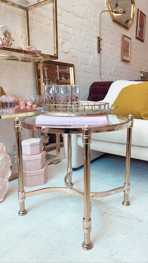 Vintage Brass Side Table