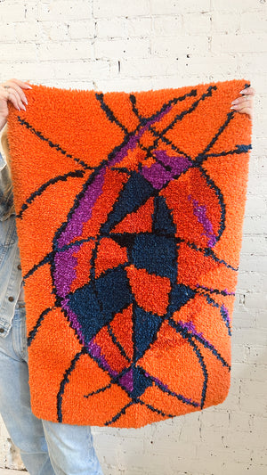 Vintage Mid Century Shag Rug