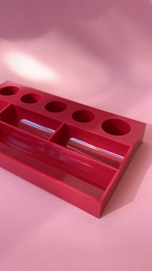 Vintage Decorware Raspberry Plastic Organzier