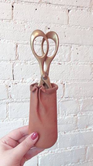 Antique Victorian Brass Fire Tongs