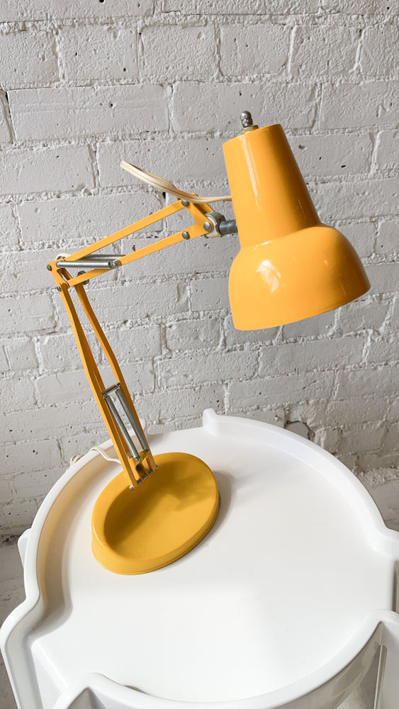 Vintage 1960's Luxo Lil-6 Yellow Desk Lamp