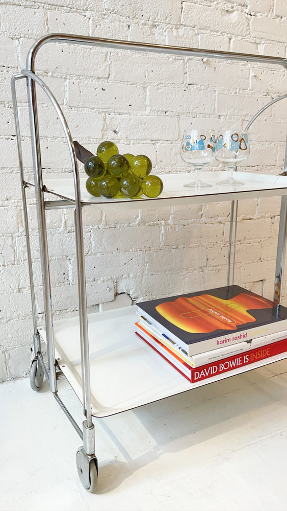 Dinett by Bremshey Iconic 1970s Foldable Serving Trolley