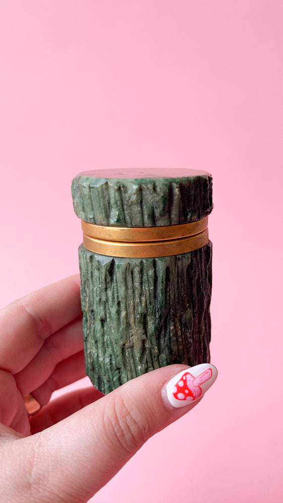 Vintage Alabaster Stash Jar