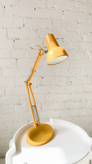 Vintage 1960's Luxo Lil-6 Yellow Desk Lamp