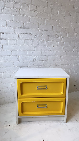 Vintage 1970s Space Age Pop Modern Bassett Night Stand