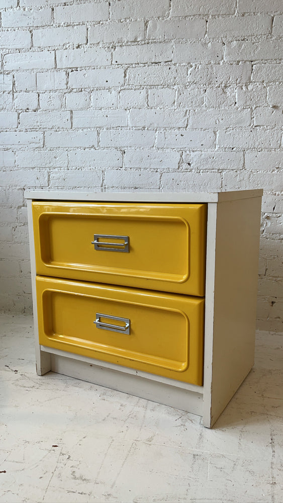 Vintage 1970s Space Age Pop Modern Bassett Night Stand