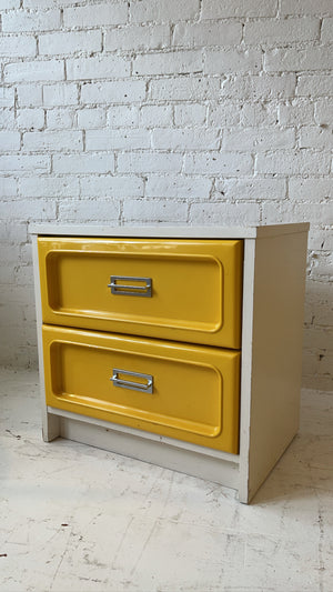 Vintage 1970s Space Age Pop Modern Bassett Night Stand