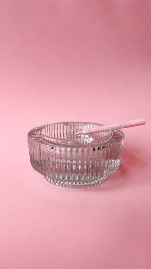 Vintage Art Deco Glass Ashtray