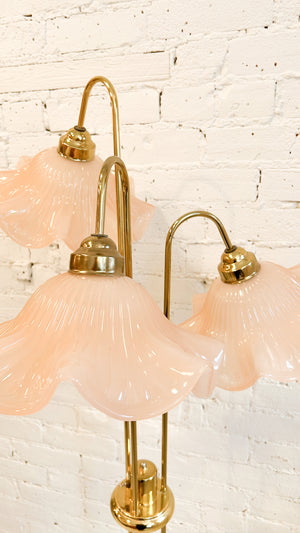 Vintage Floral Floor Lamp