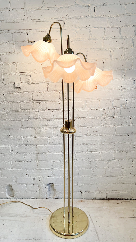Vintage Floral Floor Lamp
