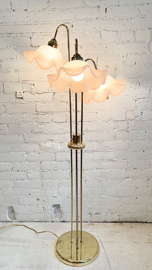 Vintage Floral Floor Lamp