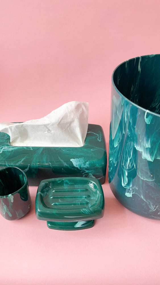 Vintage Marbled Bathroom Set