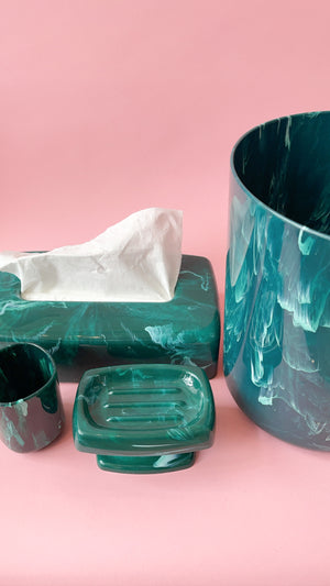 Vintage Marbled Bathroom Set