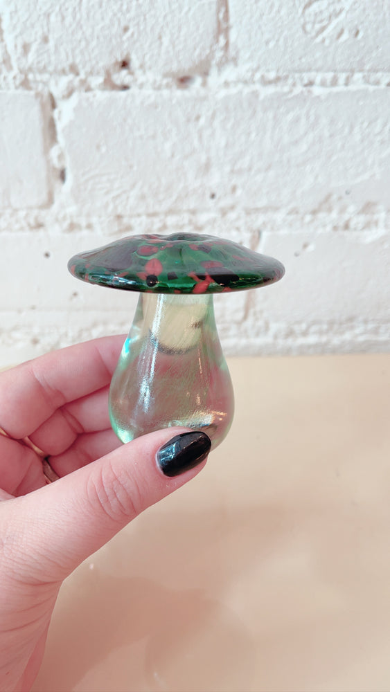 Vintage Art Glass Mushroom