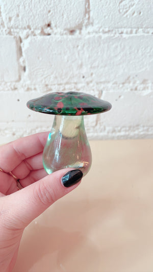 Vintage Art Glass Mushroom